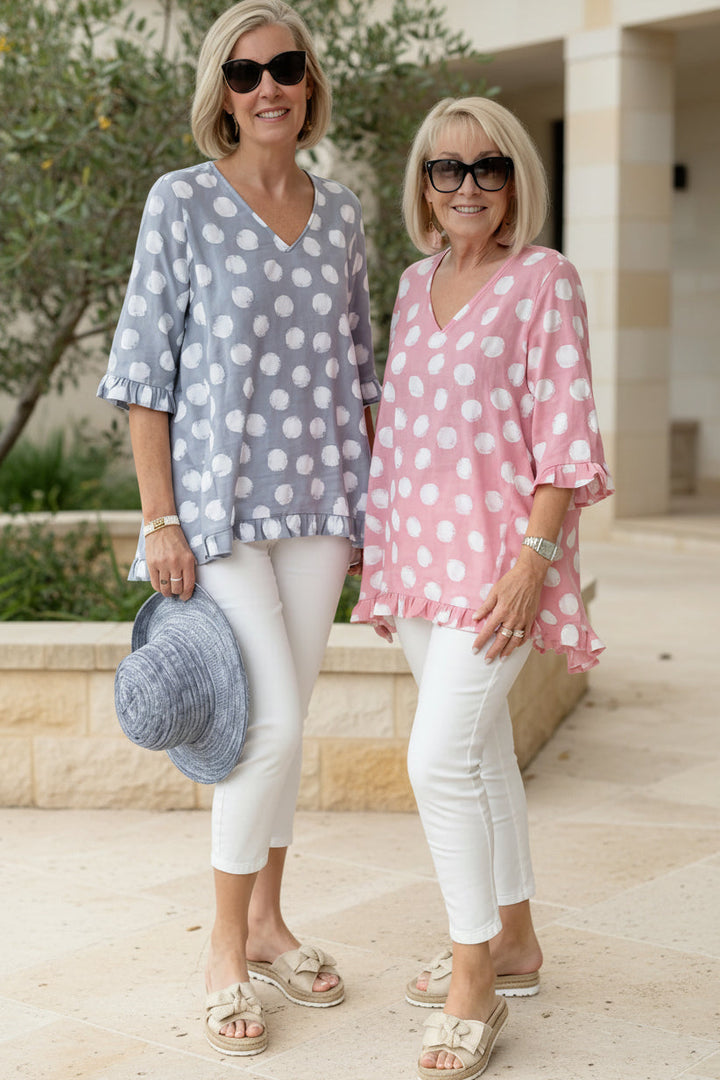 MARINA - PRINTED VINTAGE TOP