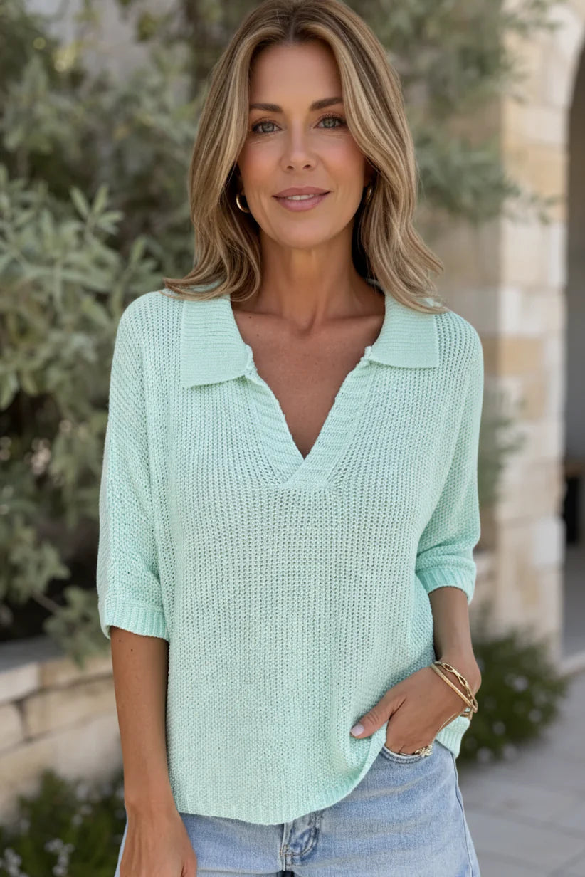 BRIANNA – TEXTURED RELAXED BLOUSE