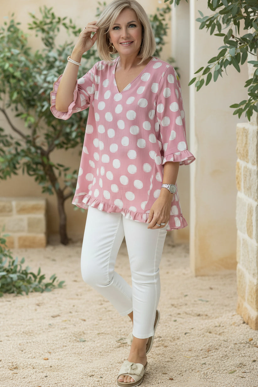 MARINA - PRINTED VINTAGE TOP