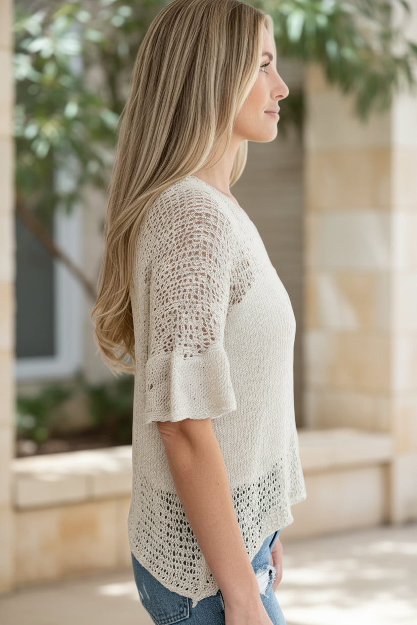 LILY - ELEGANT TEXTURED TOP