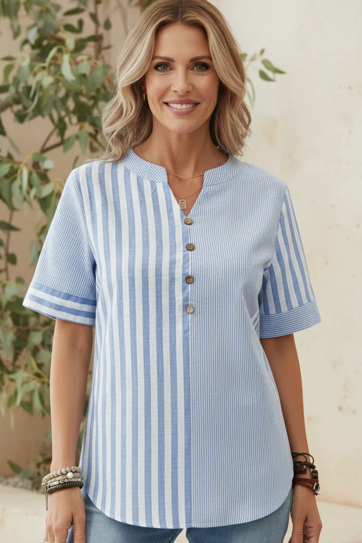 ANNA - BLOUSE WITH UNIQUE PRINT